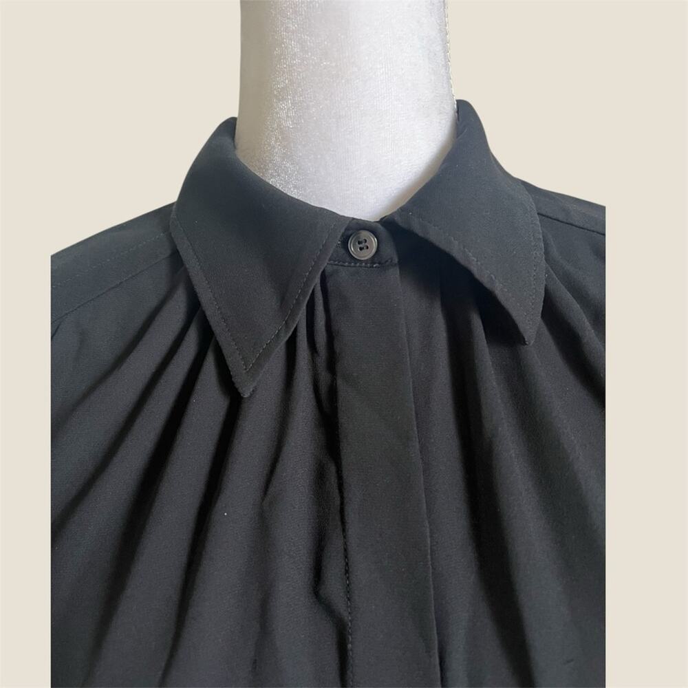 Louis Vuitton Black Long Sleeve button up uniform blouse women’s top size FR 36 - Picture 4 of 9